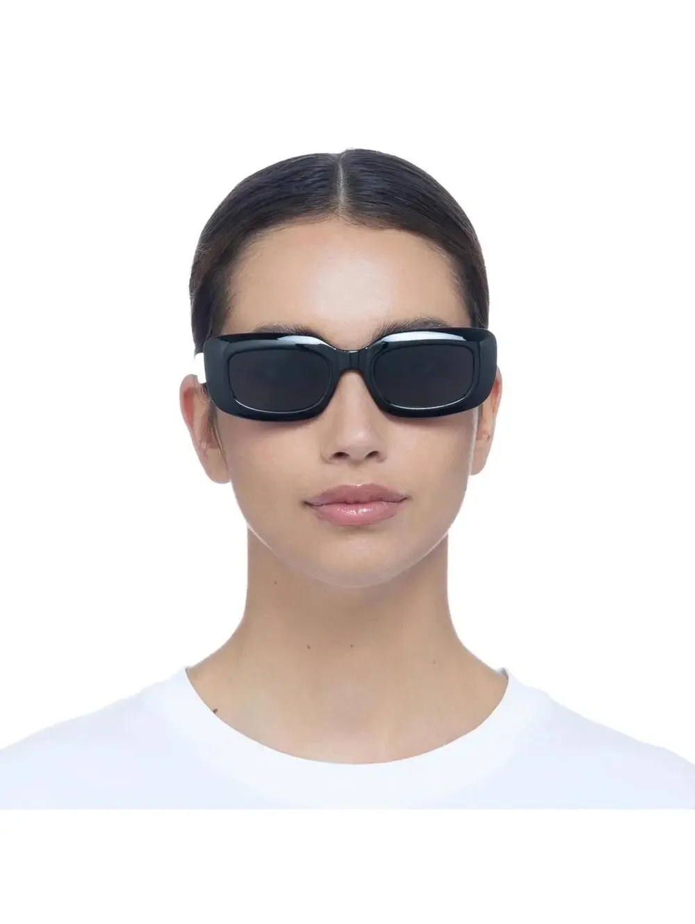 AIRE Orbit 54mm Unisex Rectangular Sunglasses Black 50-21-135 NWT